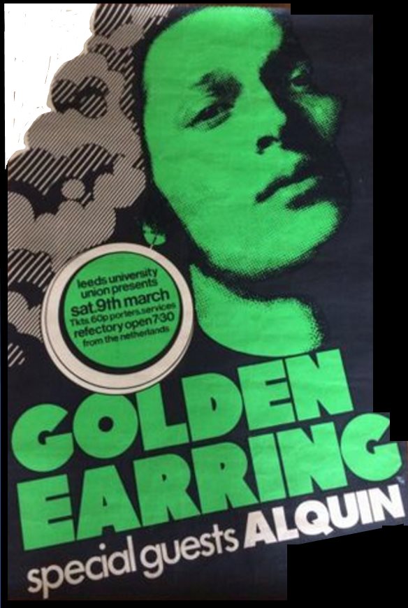 Golden Earring March 09 1974 concert ad Leeds - University Refectory